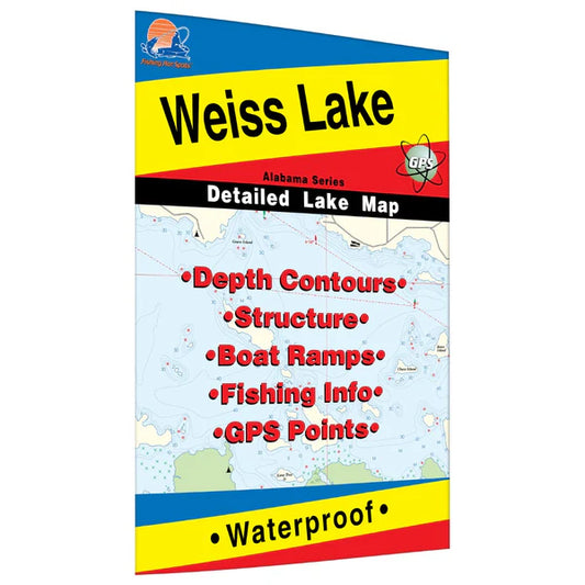 Weiss Lake Fishing Map-L470