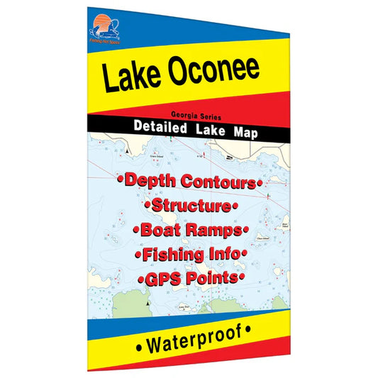 Lake Oconee Fishing Map-L508