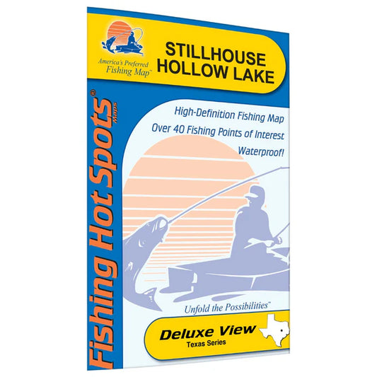 Stillhouse Hollow Lake Fishing Map-L717