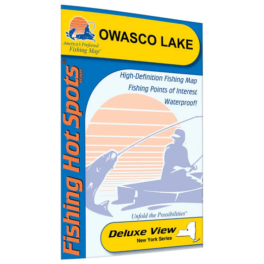 Owasco Lake Fishing Map-L744