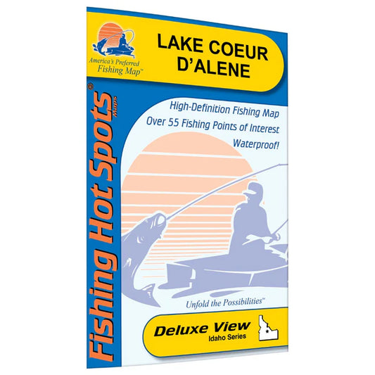 Lake Coeur D Alene Fishing Map-L771