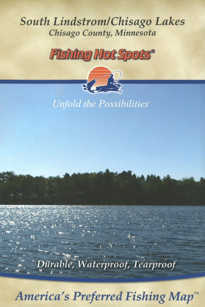 South Lindstrom/Chisago Lakes Chisago Chain fishing map G153