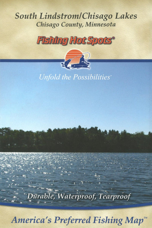 South Lindstrom/Chisago Lakes Chisago Chain fishing map G153