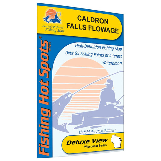 Caldron Falls Flowage (Marinette Co) Fishing Map M135