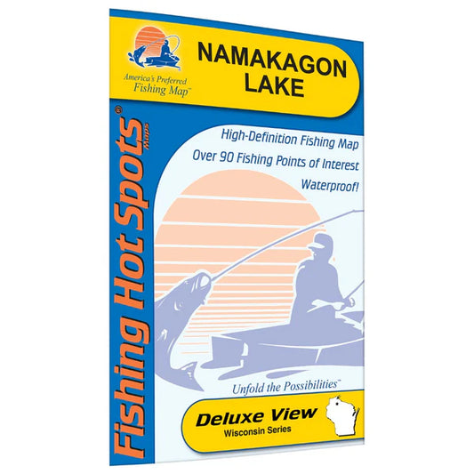 Lake Namakagon Fishing Map (Bayfield Co)-M184