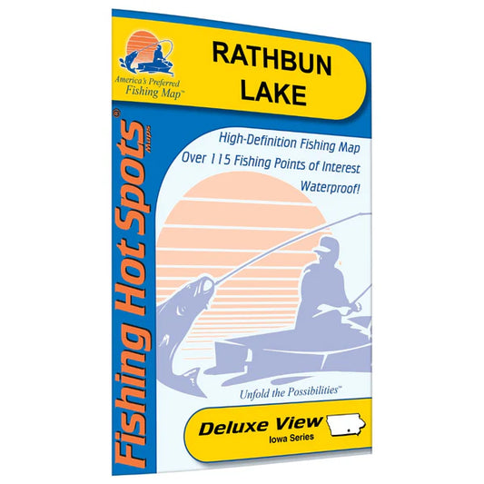 Rathbun Lake Fishing Map-M264