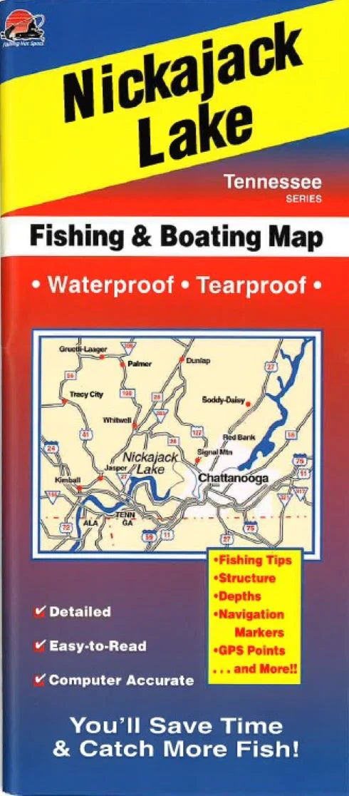 Nickajack Lake Fishing Map-A405