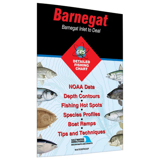Barnegat Fishing Map Barnegat Inlet to Deal-NJ0103