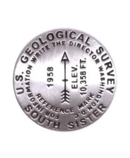 South Sister peak, Oregon lapel pin