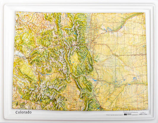 Colorado Raised Relief Map