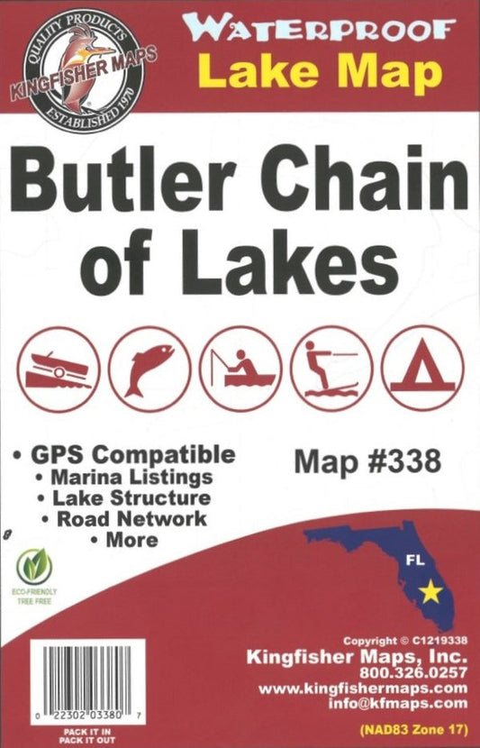 Butler Chain of Lakes Fishing Map-338
