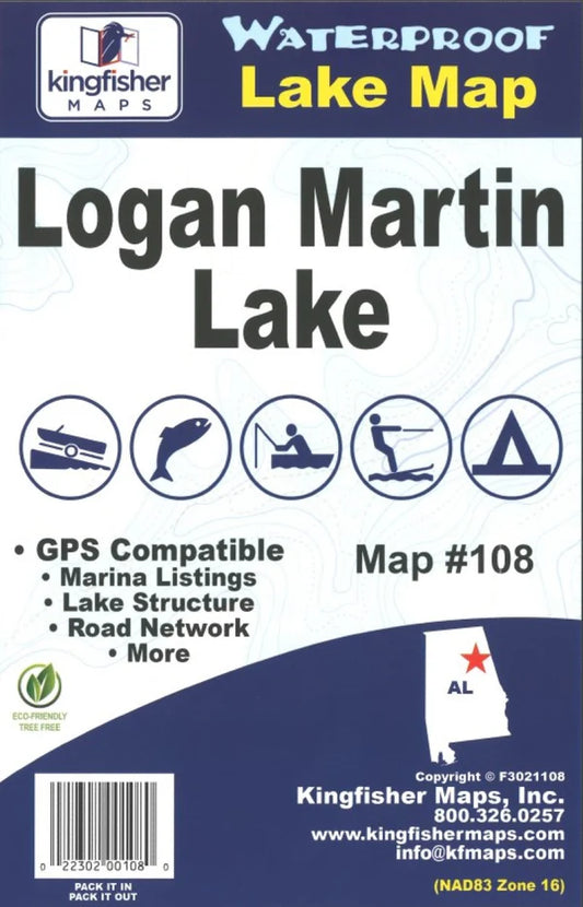 Logan Martin Lake Fishing Map-108
