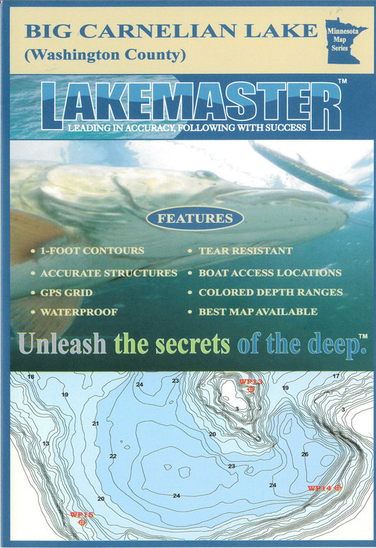 Big Carnelian Washington Co Fishing Map