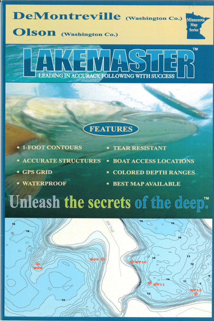 De Montreville Washington Co Fishing Map