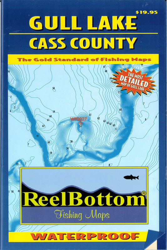 Gull Lake Cass Co Fishing Map