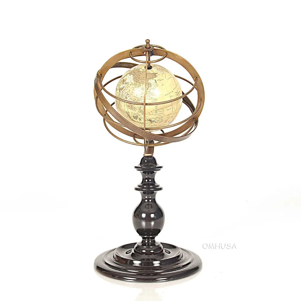 World Globe in Brass rings-ND032