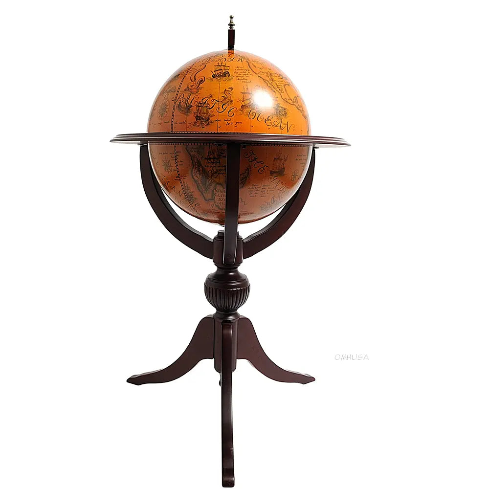 World Globe Bar 17 3/4 inches - 3 legs-NG003