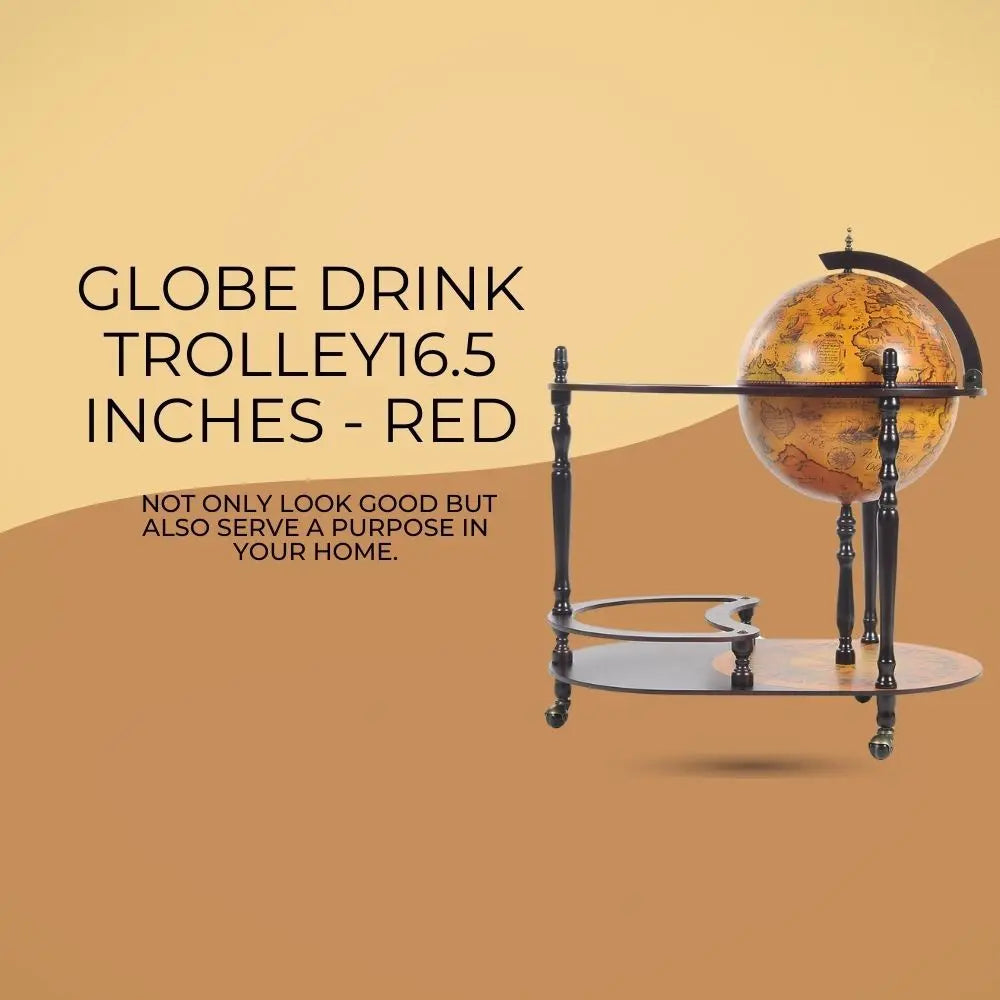 World Globe Drink Trolley 16.5 inches-NG004