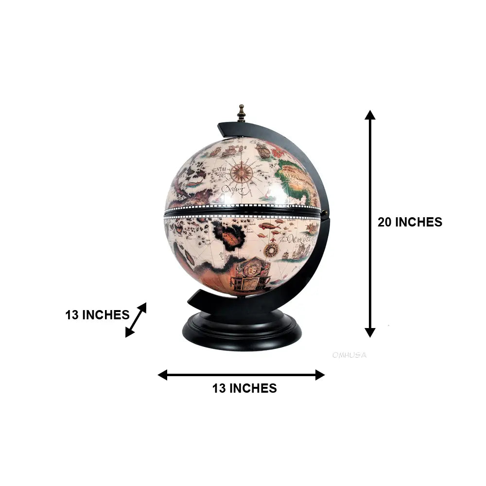 World Globe 13 inches with Chess Board-NG015