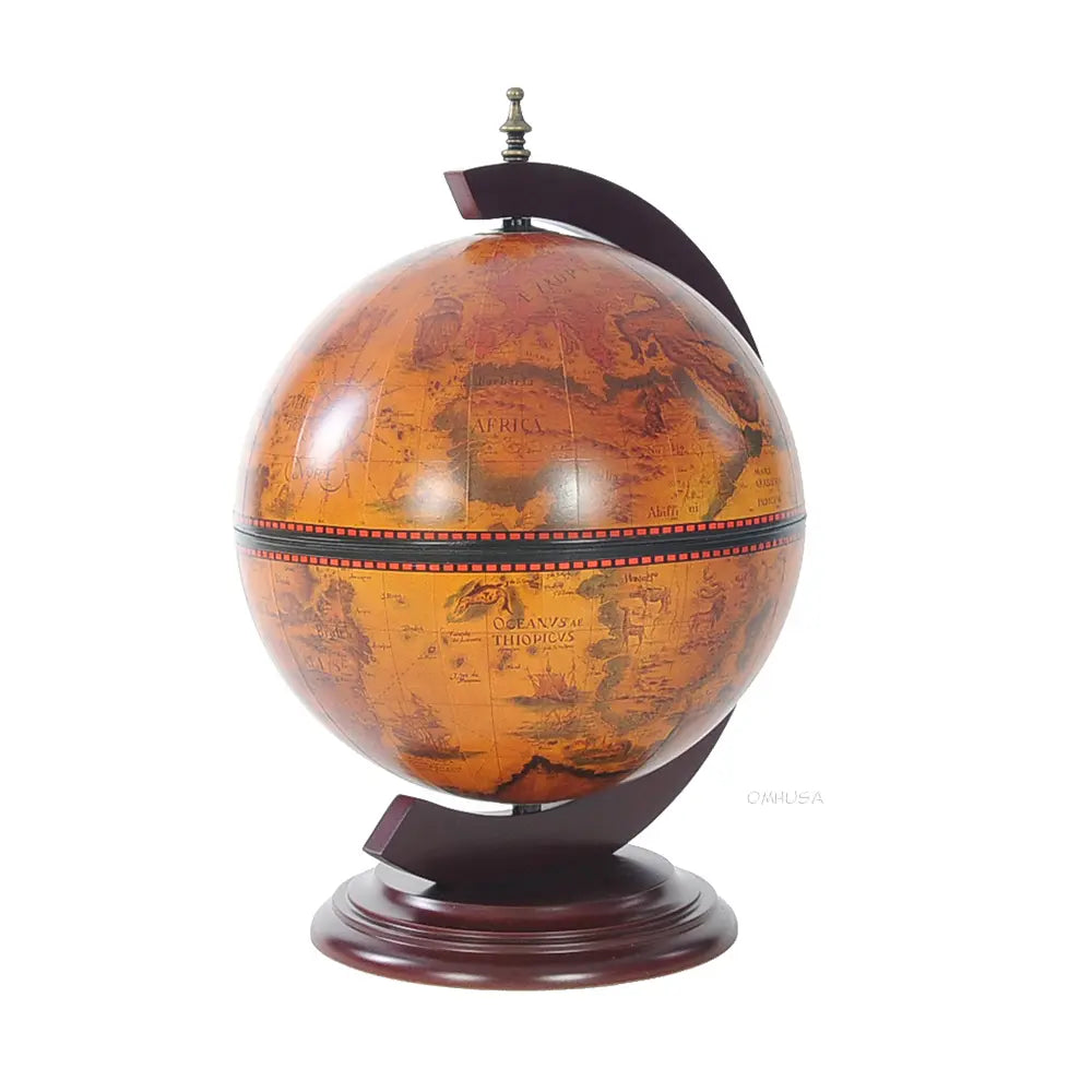 World Globe 13 inches with Chess Holder with Round Base-NG019