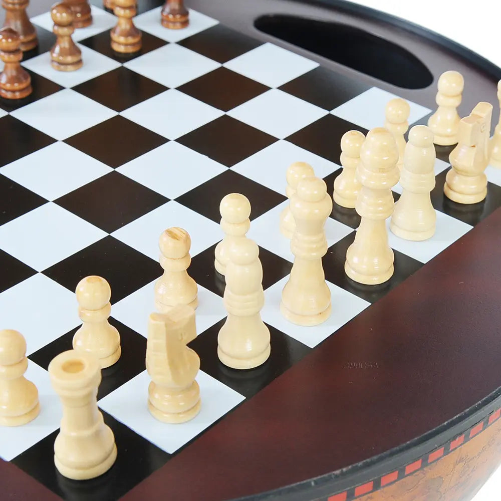 World Globe 13 inches with Chess Holder with Round Base-NG019