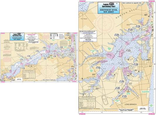 New Jersey Navesink and Shrewsbury Rivers, NJ-NSR356 Small