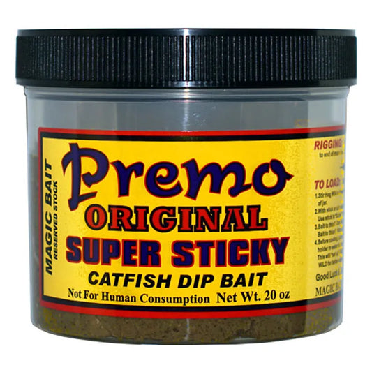Premo Super Sticky Original Catfish Dip Bait with Hooks