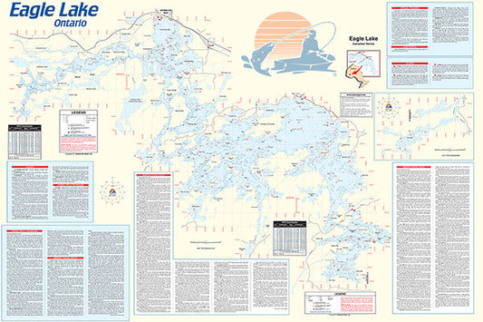 Eagle Lake (Ontario) Fishing Wall Map Q280