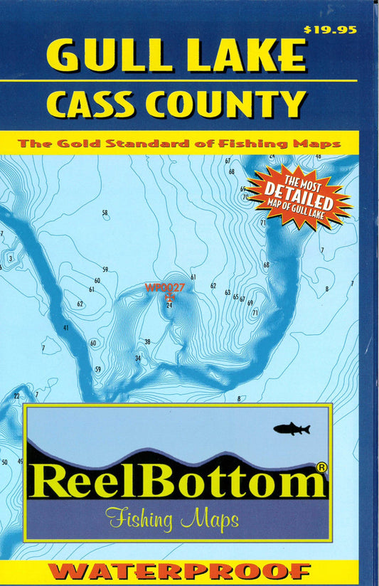 Gull Lake Map Reelbottom Fishing Map