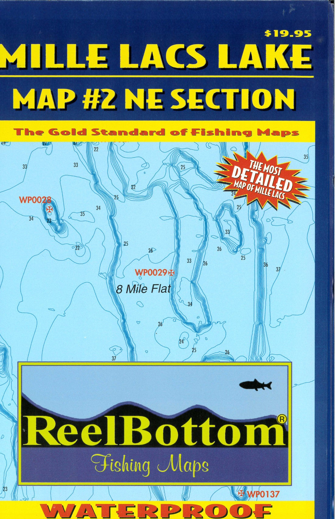 Mille Lacs NE Map 2 ReelBottom Fishing Map
