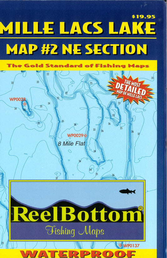 Mille Lacs NE Map 2 ReelBottom Fishing Map