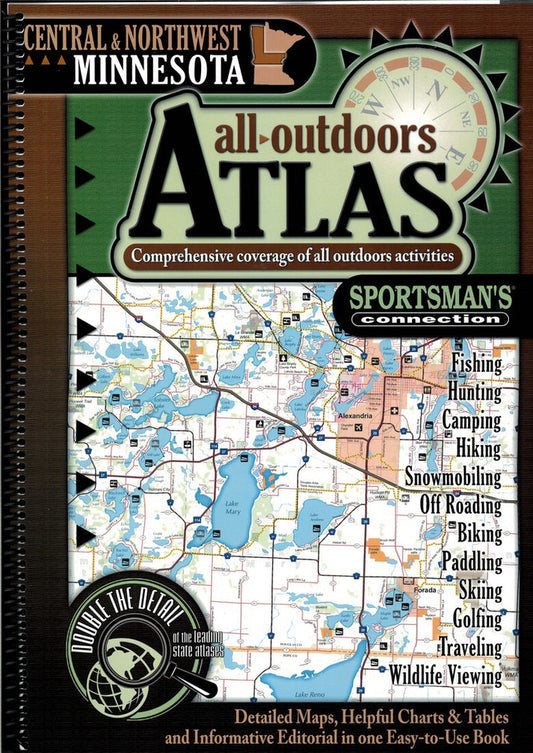 Central and Northwest Minnesota Outdoors Atlas Fishing Maps