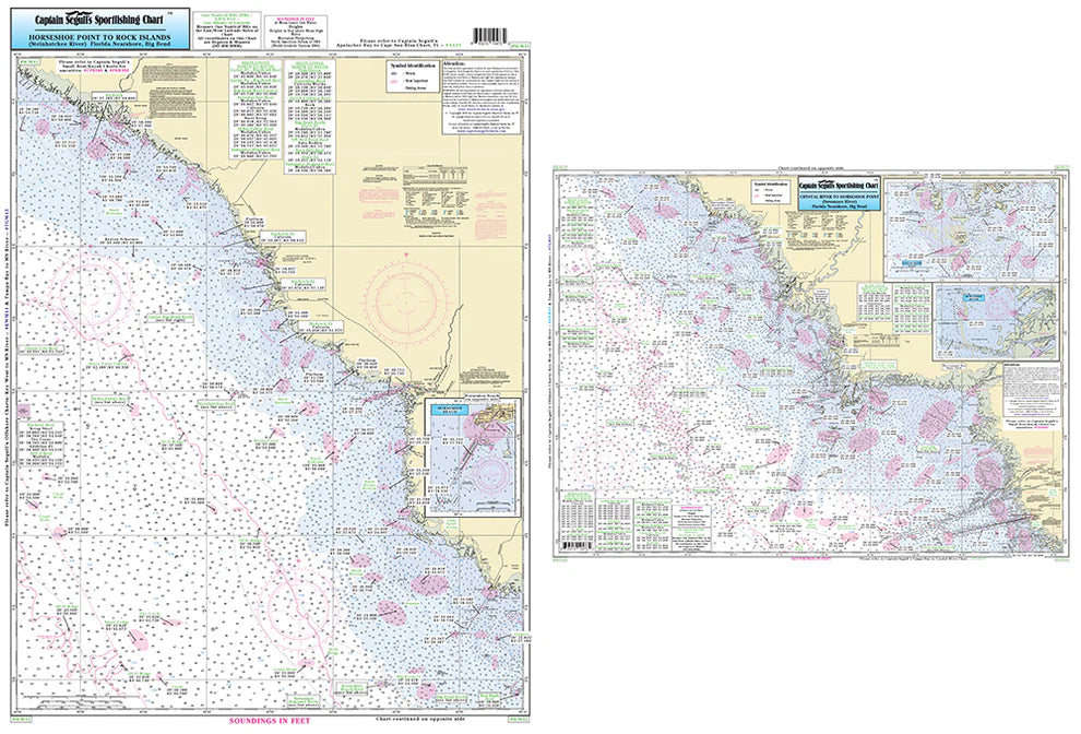Florida Panhandle Sportfishing Nautical Chart Package- HUGE SAVINGS