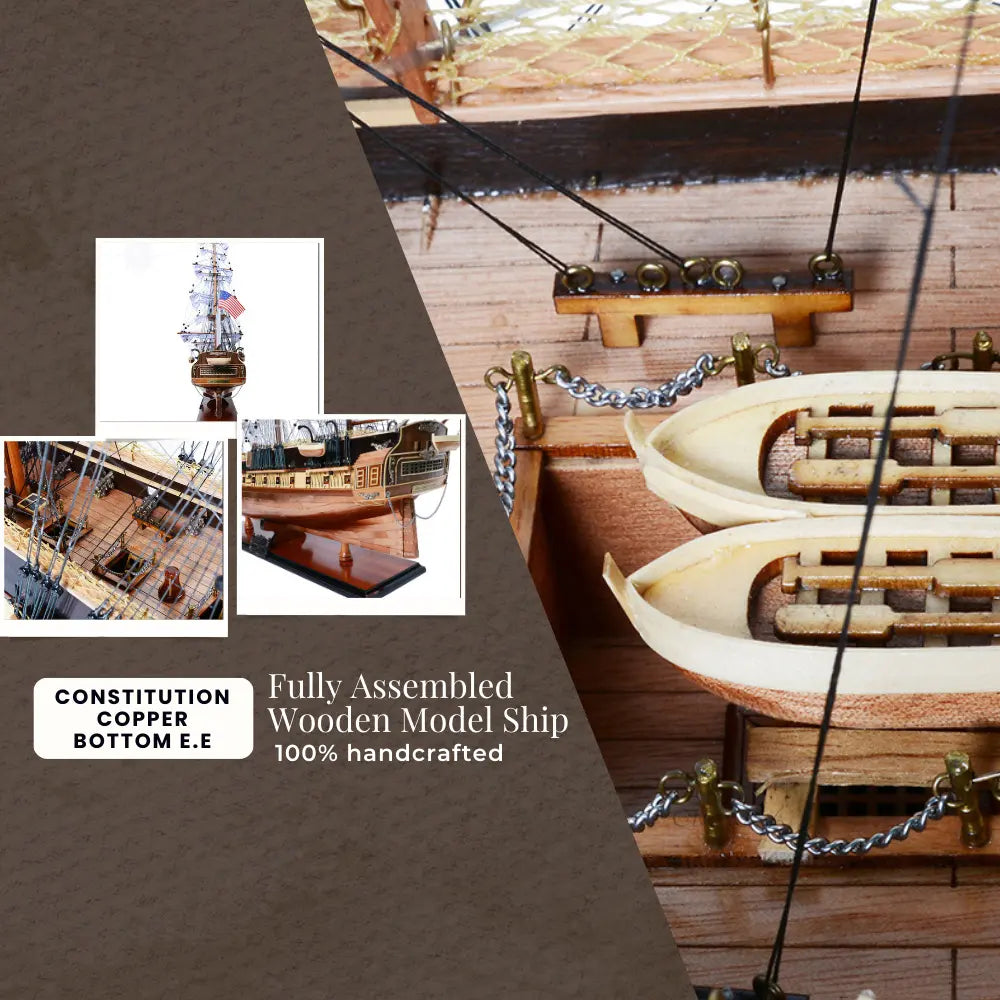 USS Constitution Model Ship Copper Bottom E.E-T121.