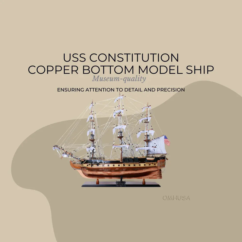 USS Constitution Model Ship Copper Bottom E.E-T121.