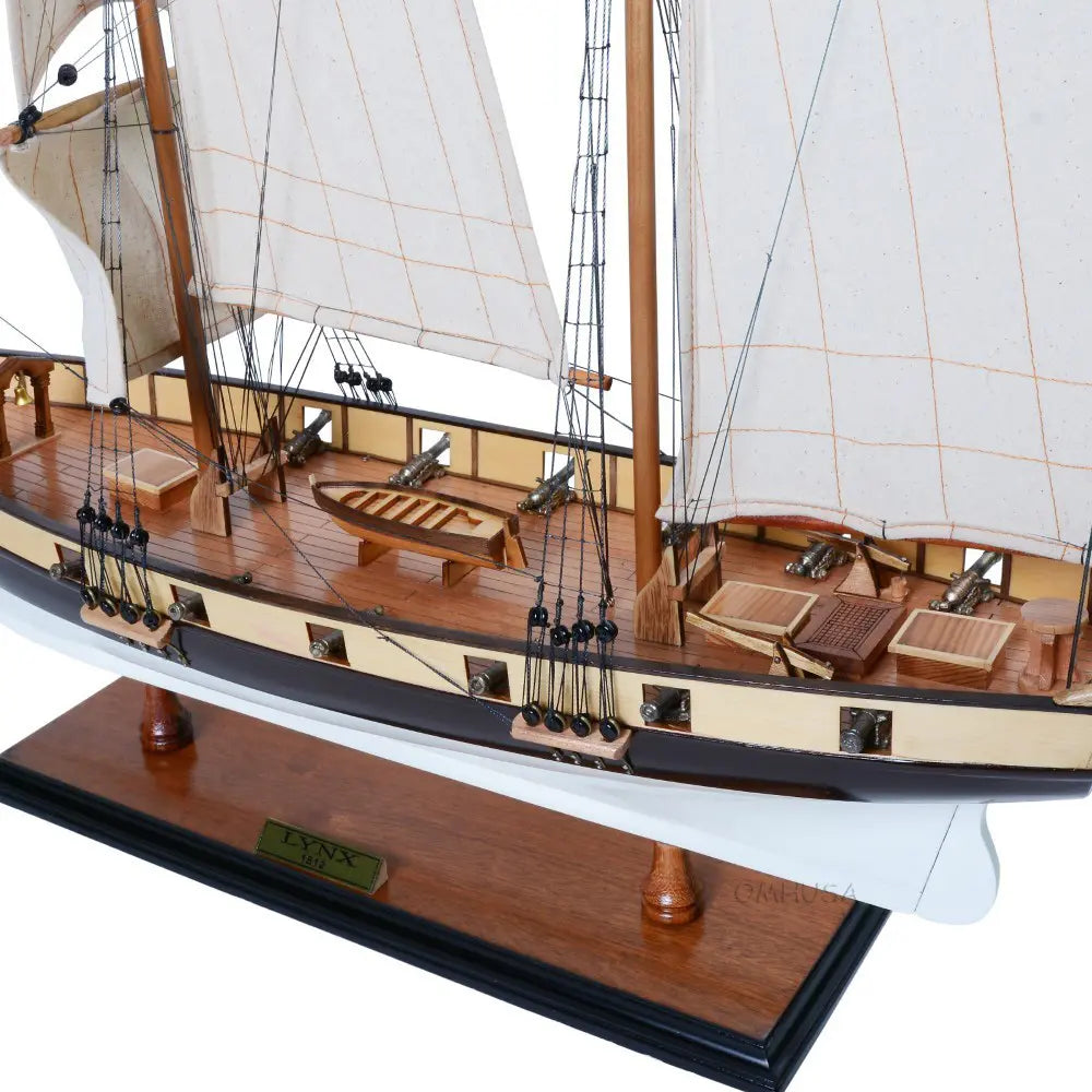 Lynx Painted Tall Ship Model
