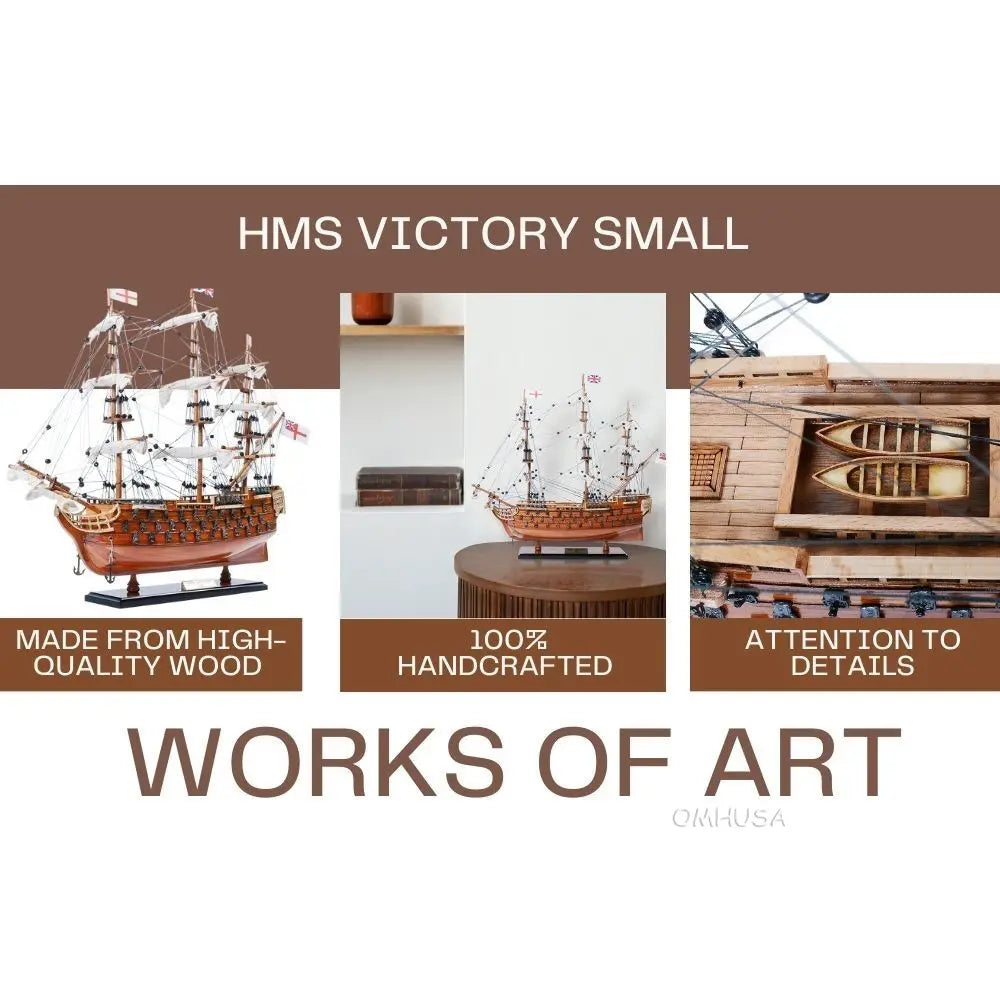 The Royal Navy's H.M.S. Victory Tall Ship Model