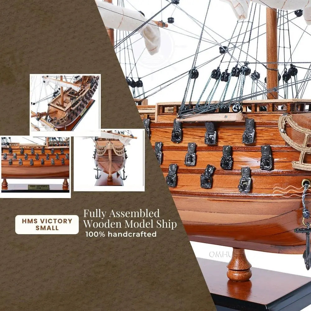 The Royal Navy's H.M.S. Victory Tall Ship Model