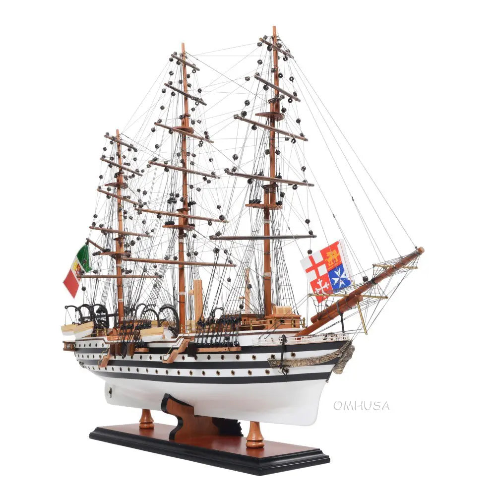Amerigo Vespucci Painted Wood Model Ship