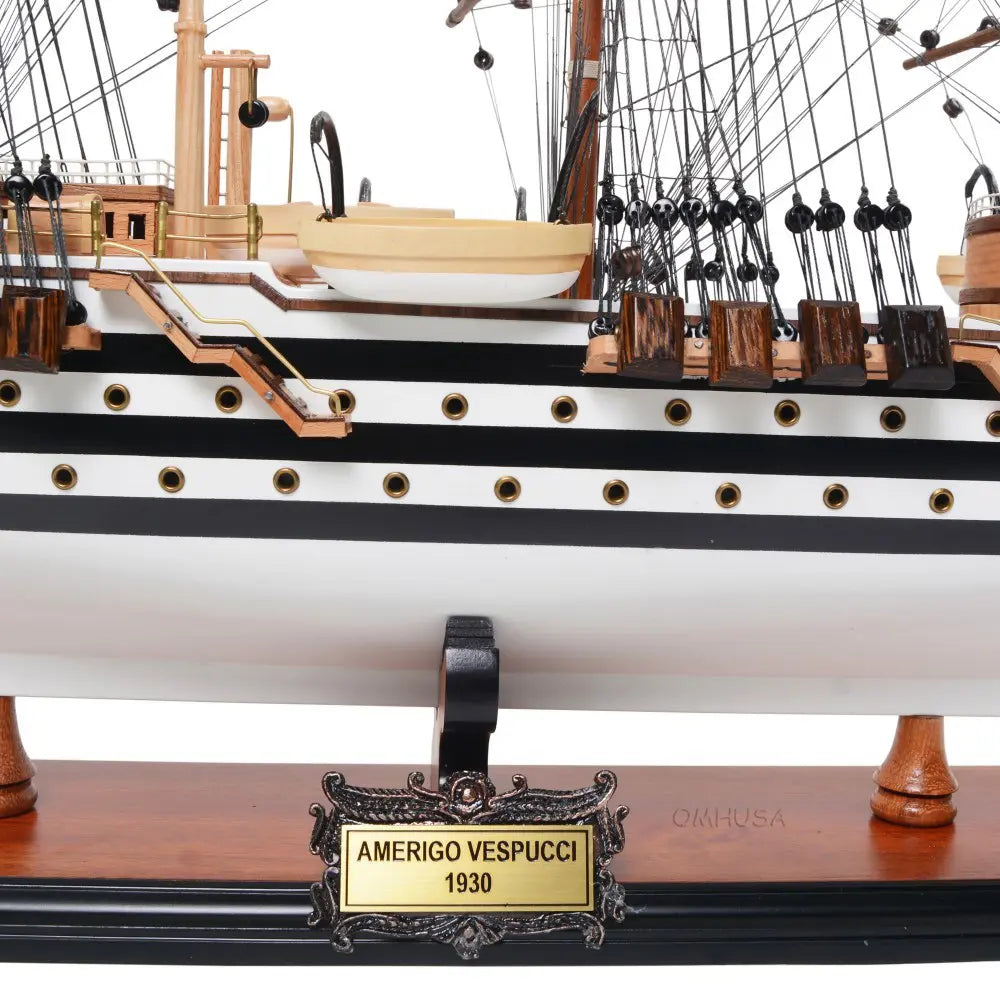 Amerigo Vespucci Painted Wood Model Ship