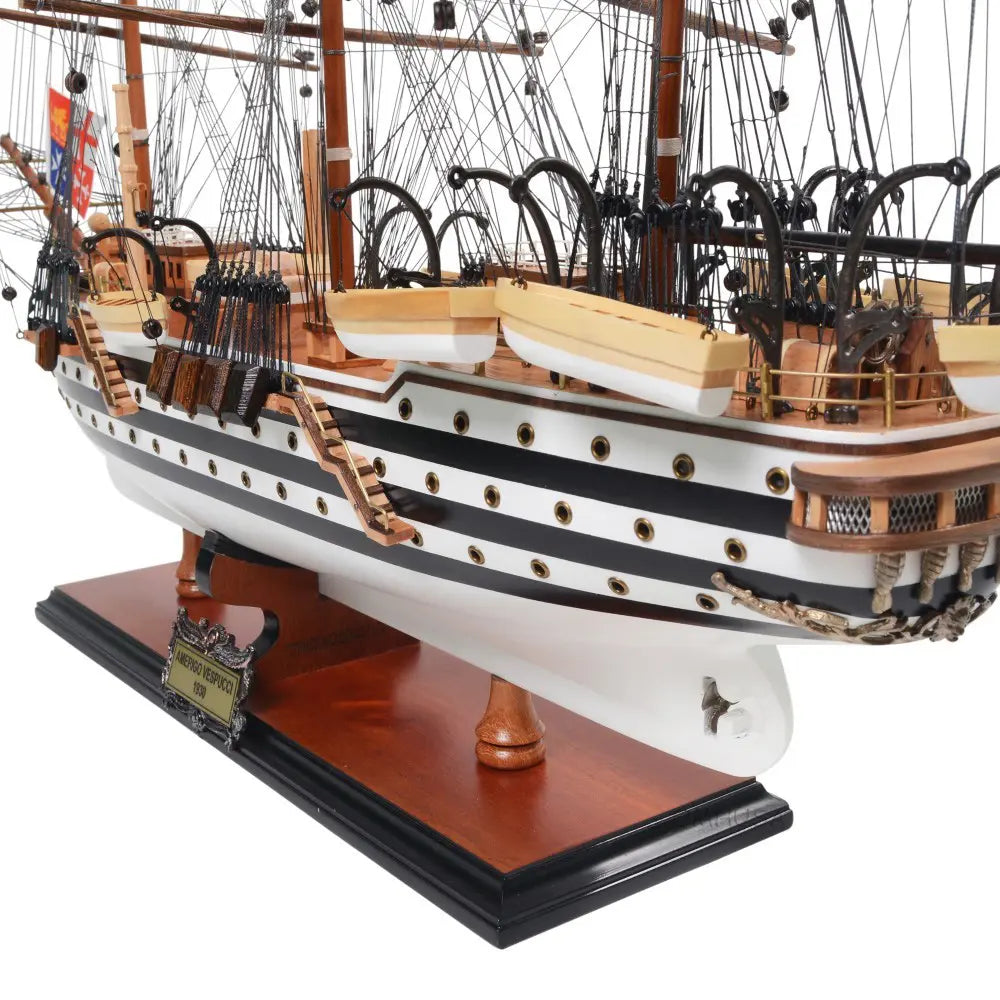 Amerigo Vespucci Painted Wood Model Ship