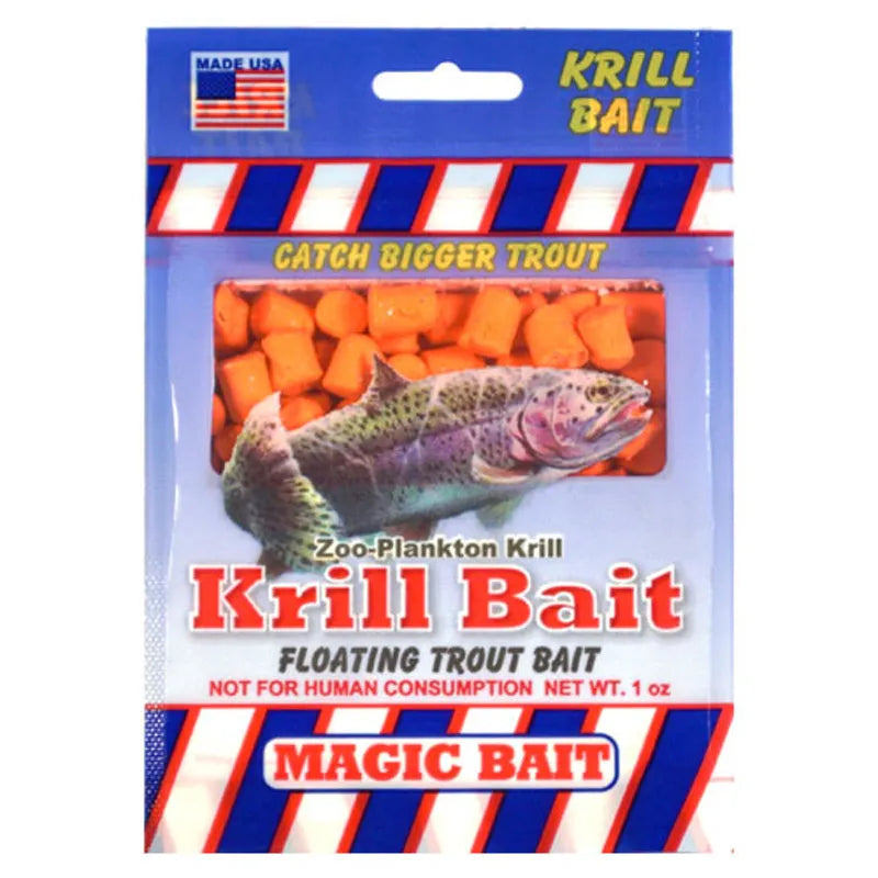 Floating Orange Zoo Plankton Krill Trout Bait 2 Packs