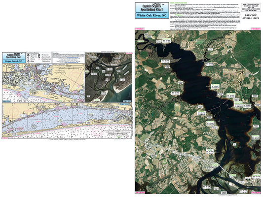 North Carolina Bogue Sound and Bogue Inlet and White Oak River, NC-WOB391-Small