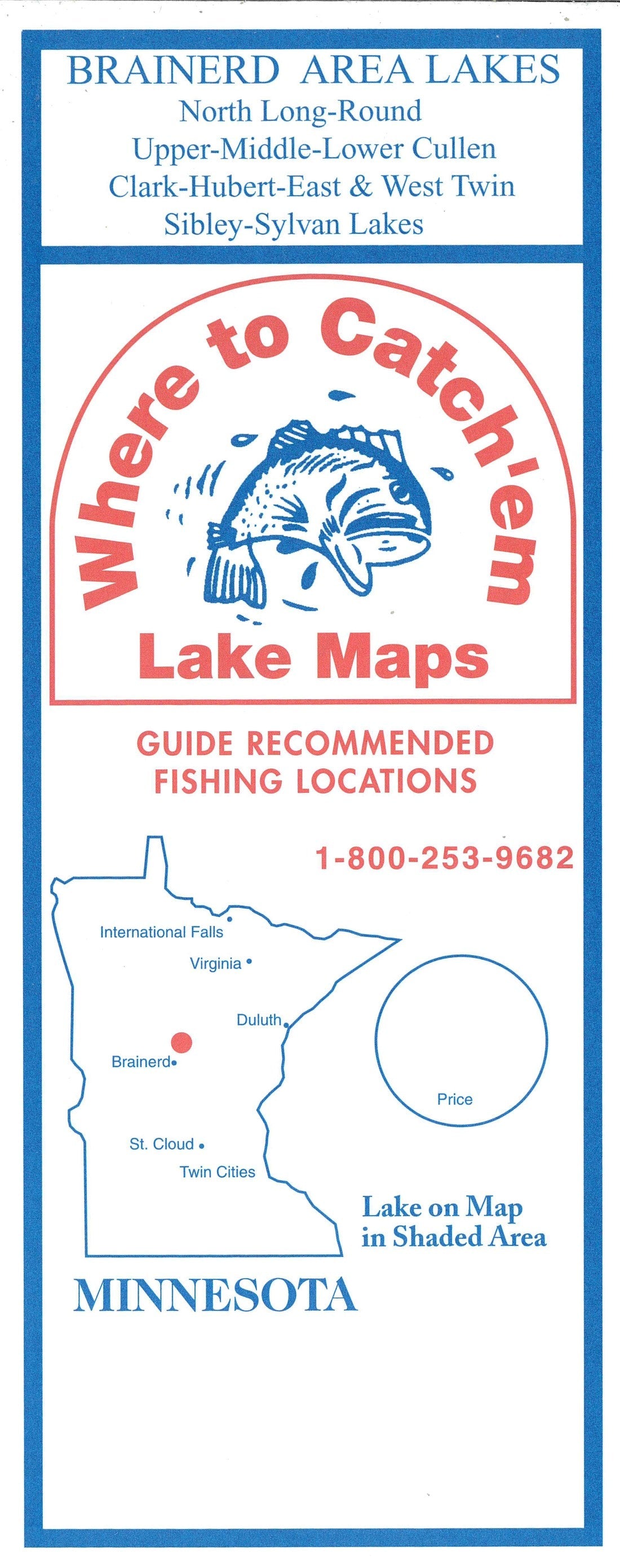 BRAINERD AREA FISHING MAP