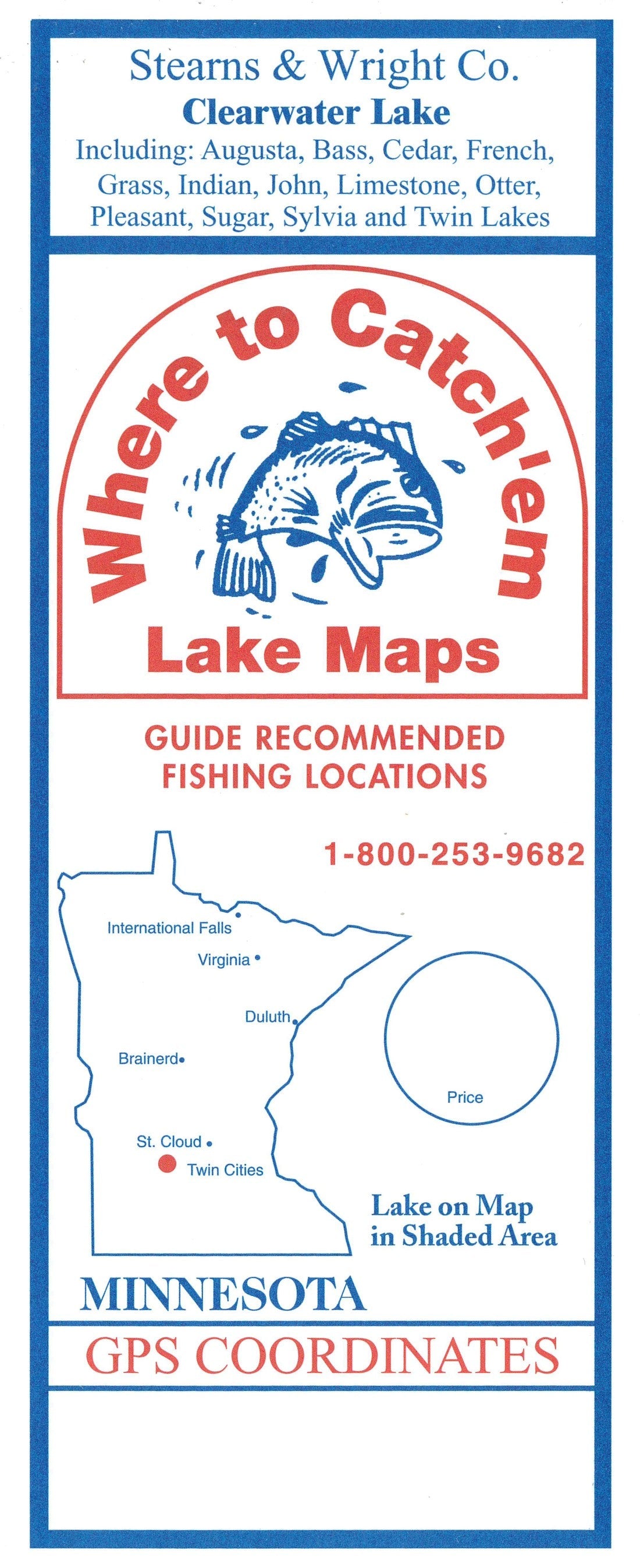 Clearwater Lake Fishing Map