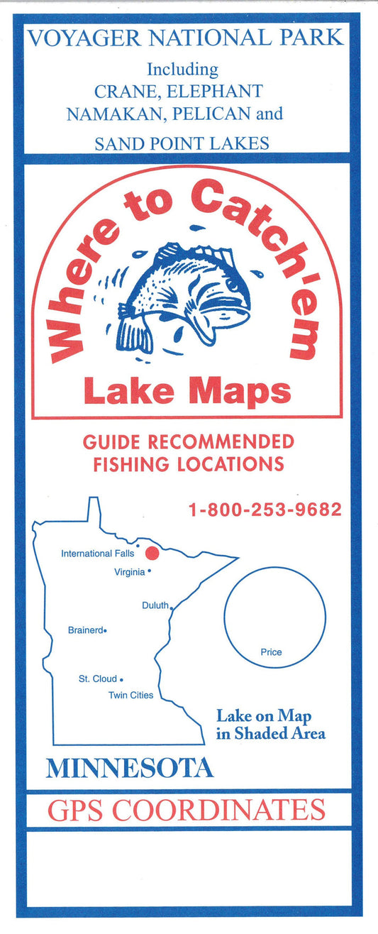 CRANE LAKE FISHING MAP