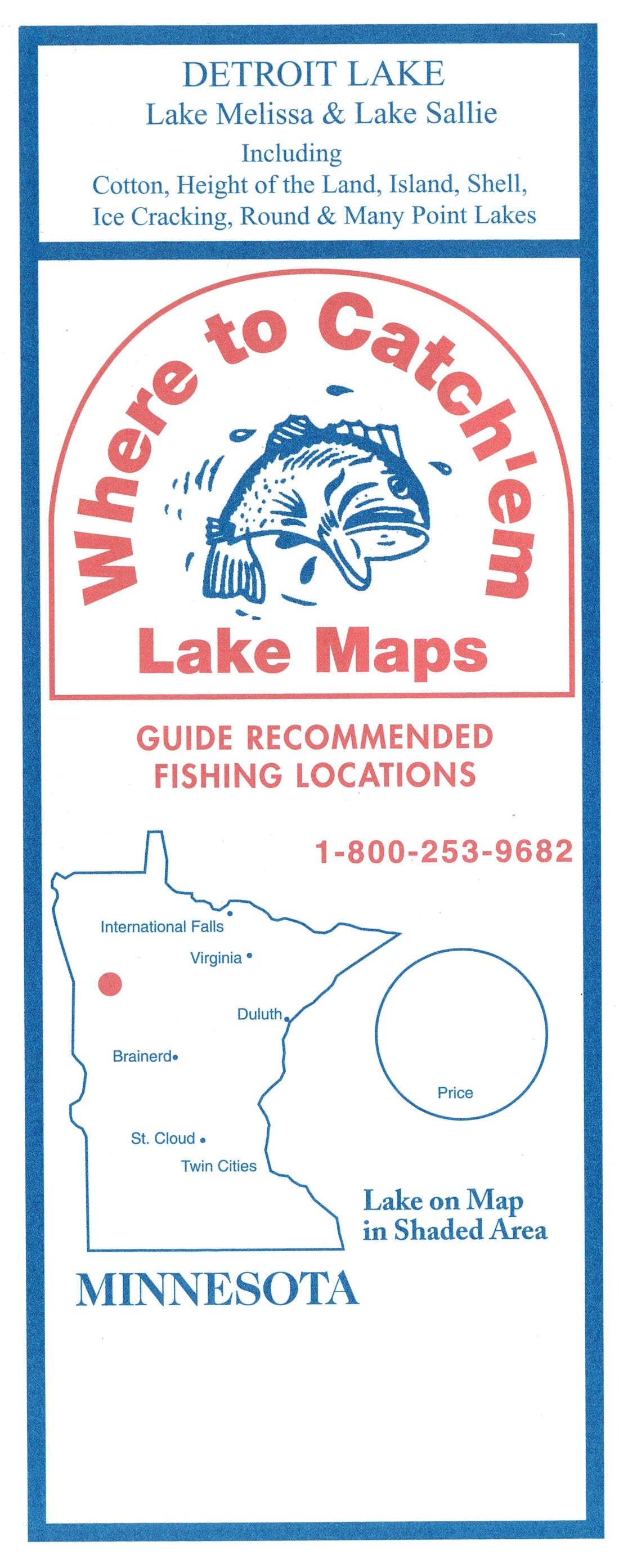 DETROIT LAKES FISHING MAP