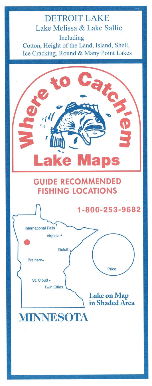 DETROIT LAKES FISHING MAP