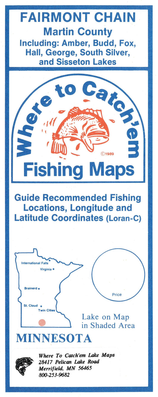 FAIRMONT CHAIN Fishing Maps