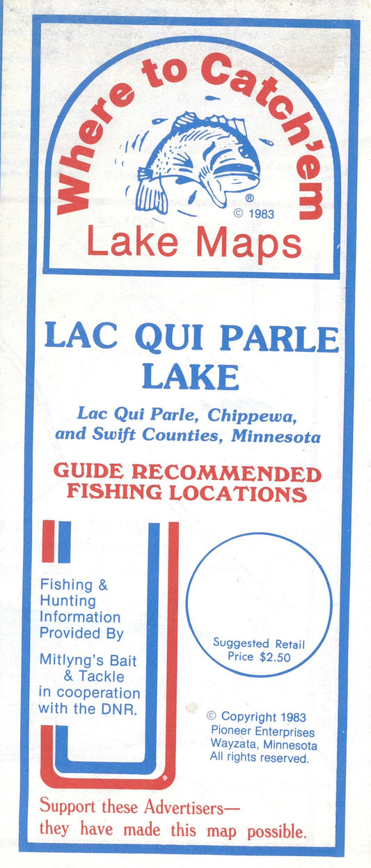 LAC QUI PARLE FISHING MAP